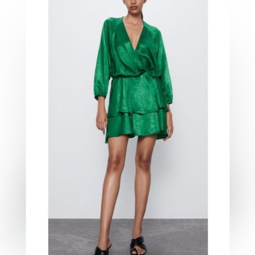 Zara satin mini dress